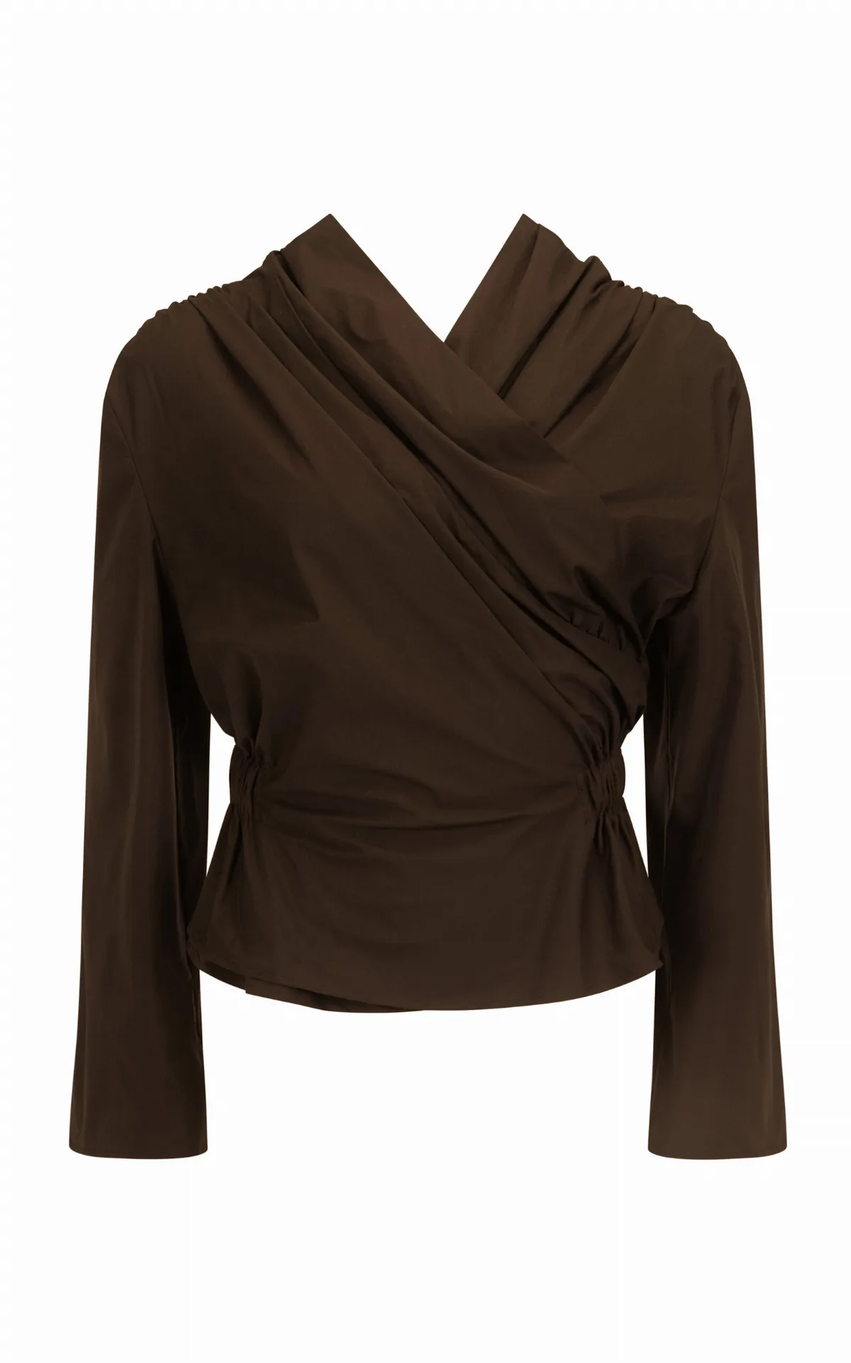 Long-Sleeve Chaimberlain Tech Taffeta Top by Harris Tapper