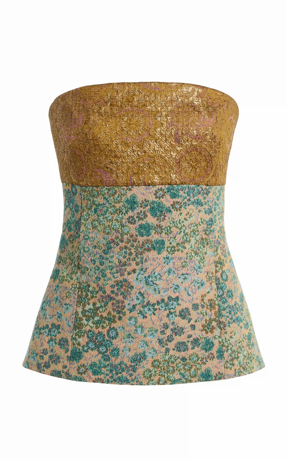 Ciliasa Panelled Bustier Top by Dries Van Noten