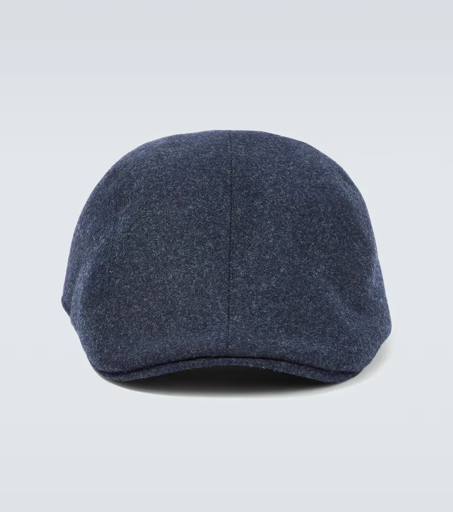 Logo Wool Cap by Brunello Cucinelli