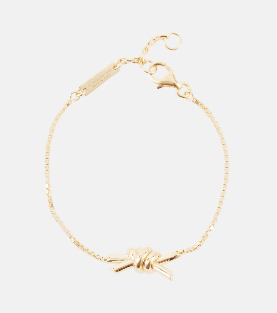 Knot Gold-Plated Sterling Silver Bracelet by Bottega Veneta