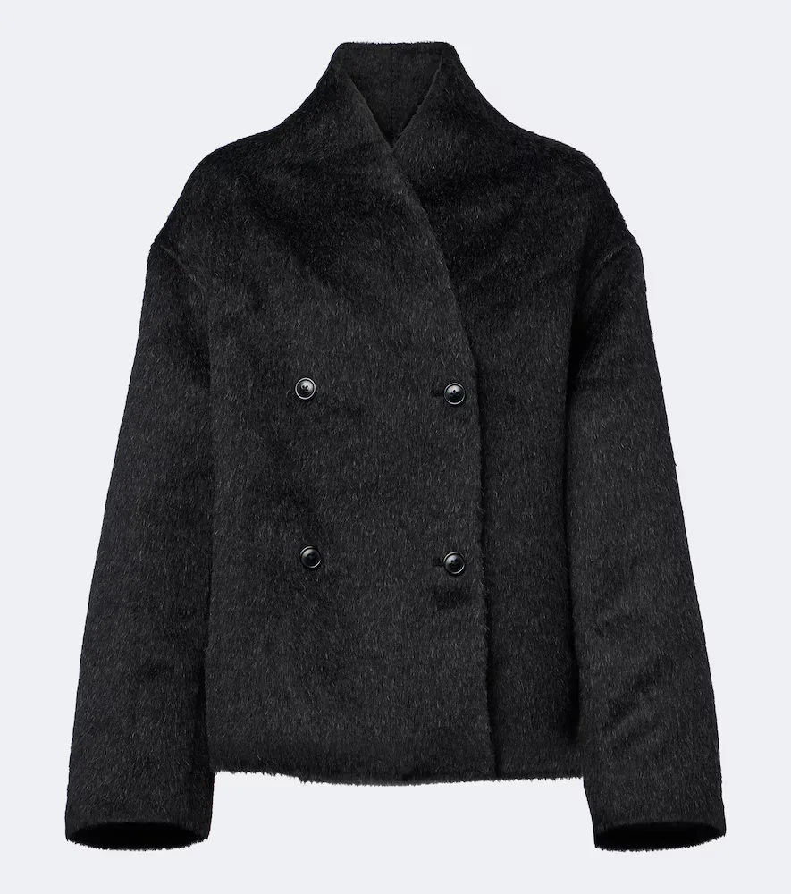 Wes Double-Breasted Alpaca and Wool Jacket by Loulou De Saison