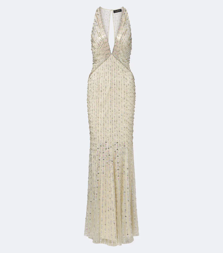 Atlas Embellished Gown