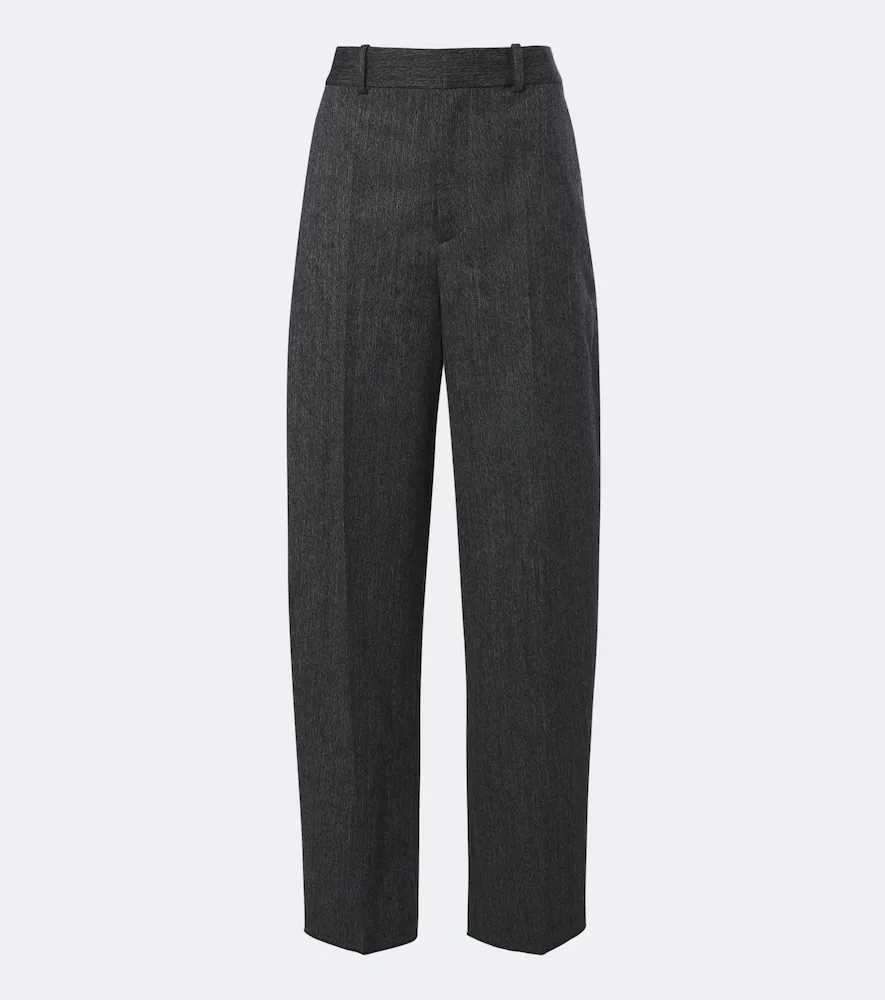 Virgin Wool Wide-Leg Pants by Tod's