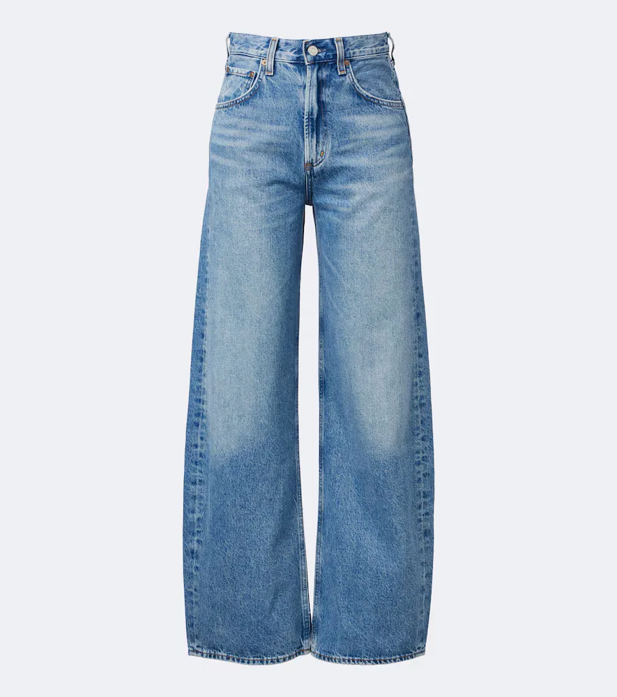 Low Curve Faded Wide-Leg Jeans