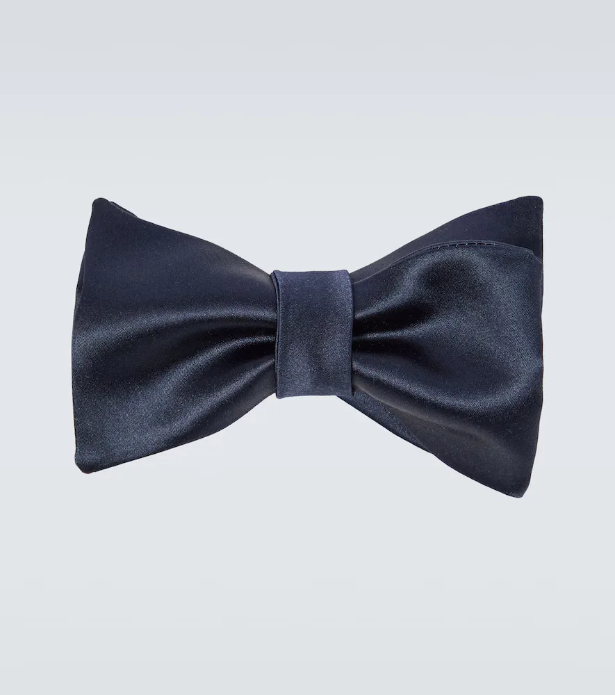 Cotton and Silk Satin Bow Tie