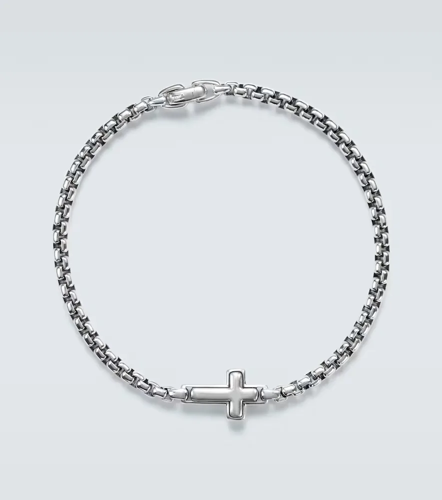 Cross Station Sterling Silver Bracelet by David Yurman