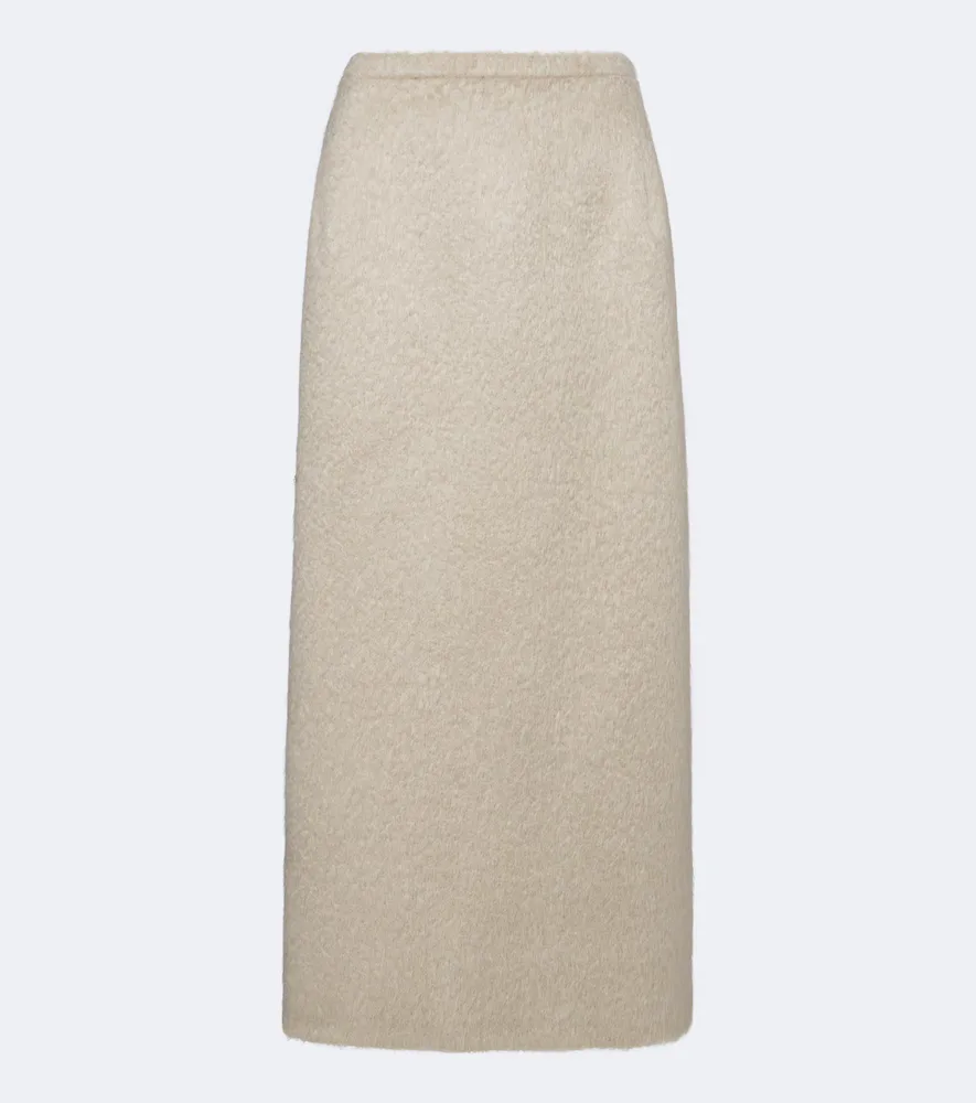 Mohair and Wool-Blend Midi Skirt by Magda Butrym