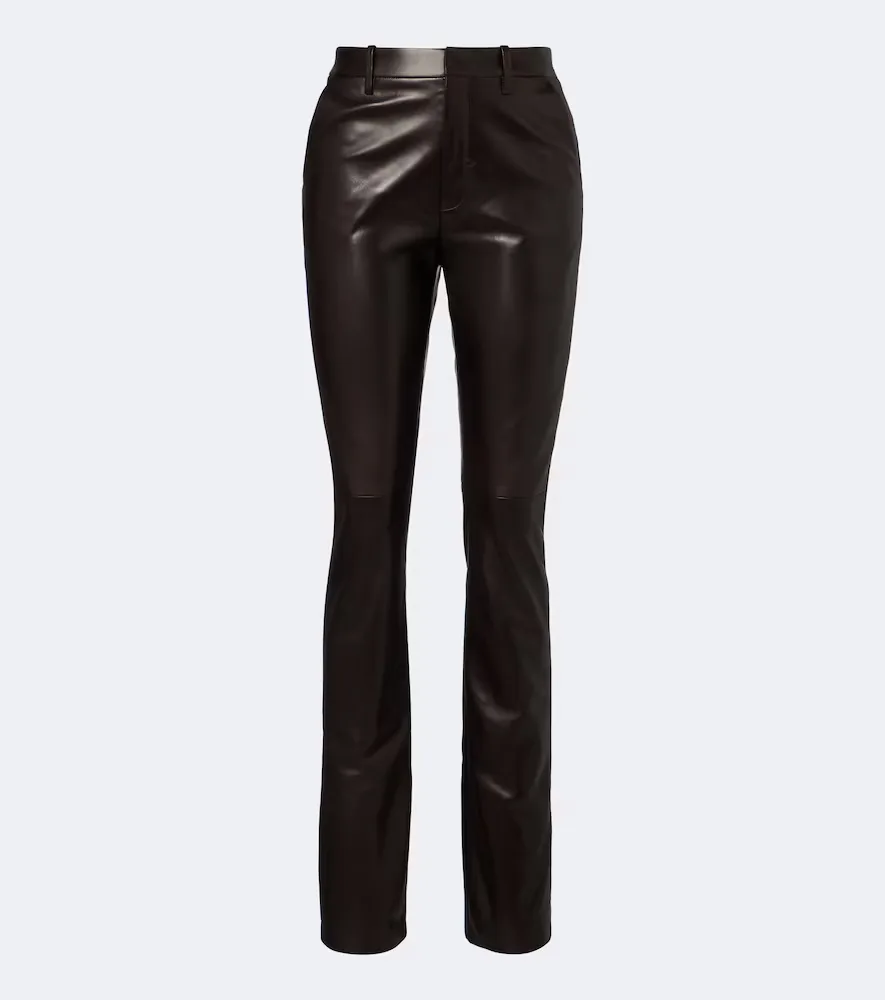 Leather Slim Pants by Ralph Lauren