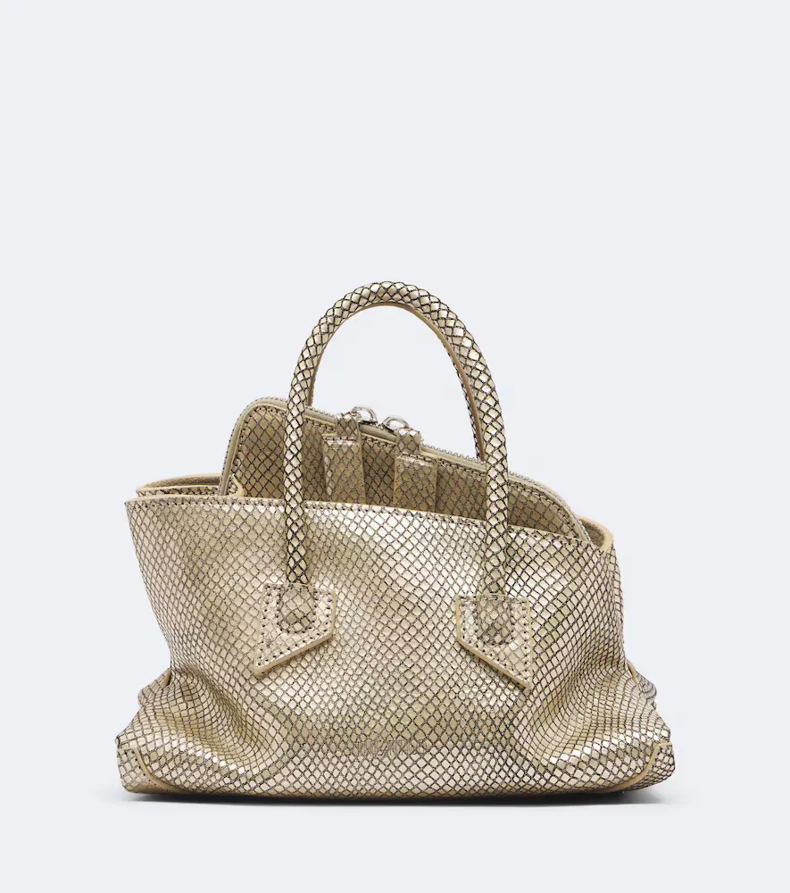 The Attico La Passeggiata Mini Leather Top-Handle Bag by Attico