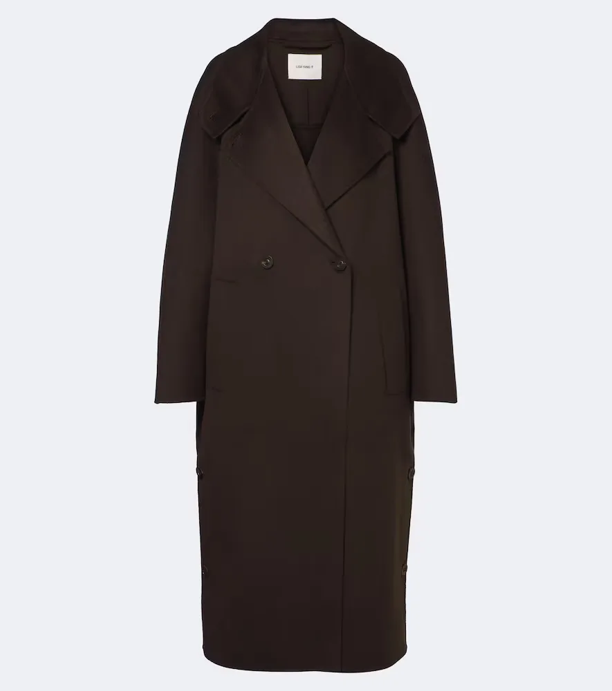 Double-Breasted Wool and Cashmere Coat by Lisa Yang