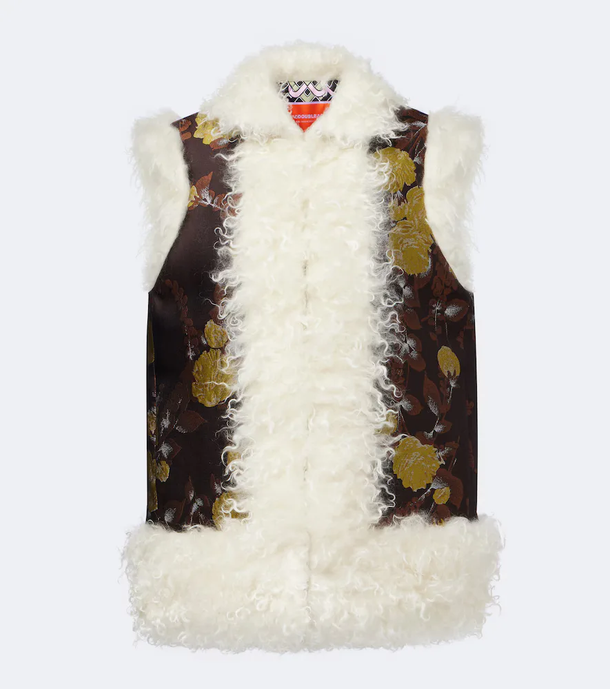 Floral Jacquard Mohair Vest by La Doublej
