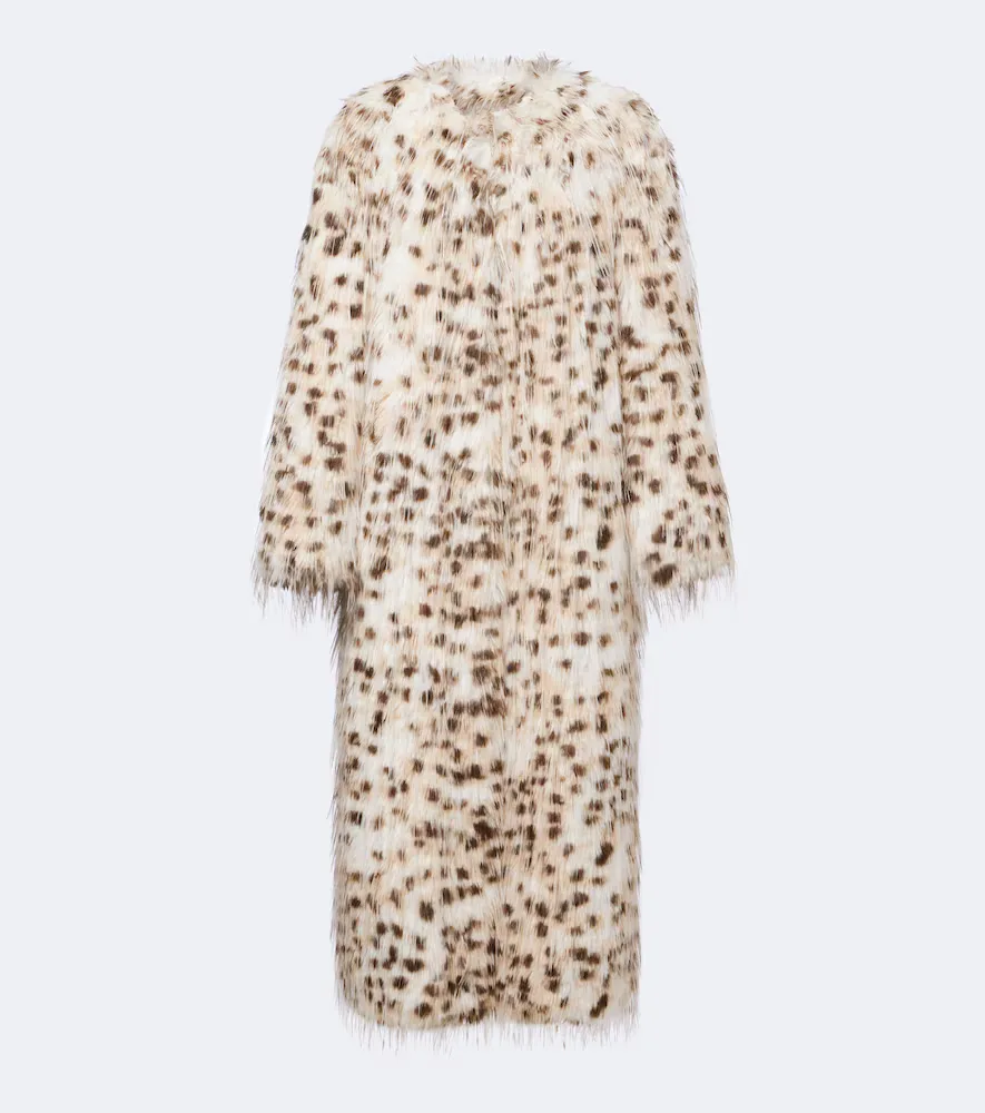 Eya Animal-Print Coat by Loulou De Saison