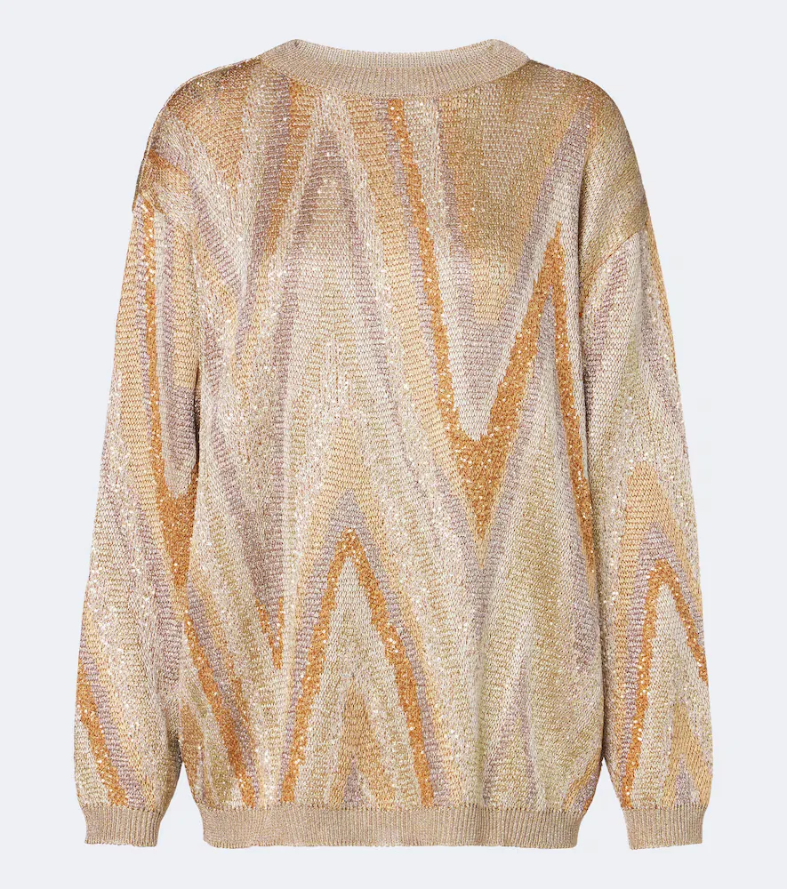 Zigzag Sequined Lam Sweater by Missoni