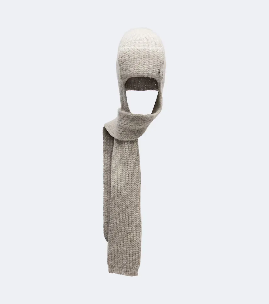 Suzanne Cotton and Wool-Blend Hood by Bogner