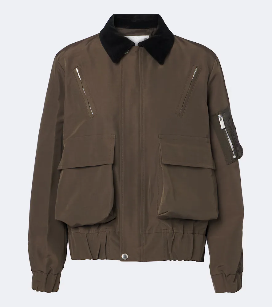 Cotton-Blend Blouson Jacket by Sacai