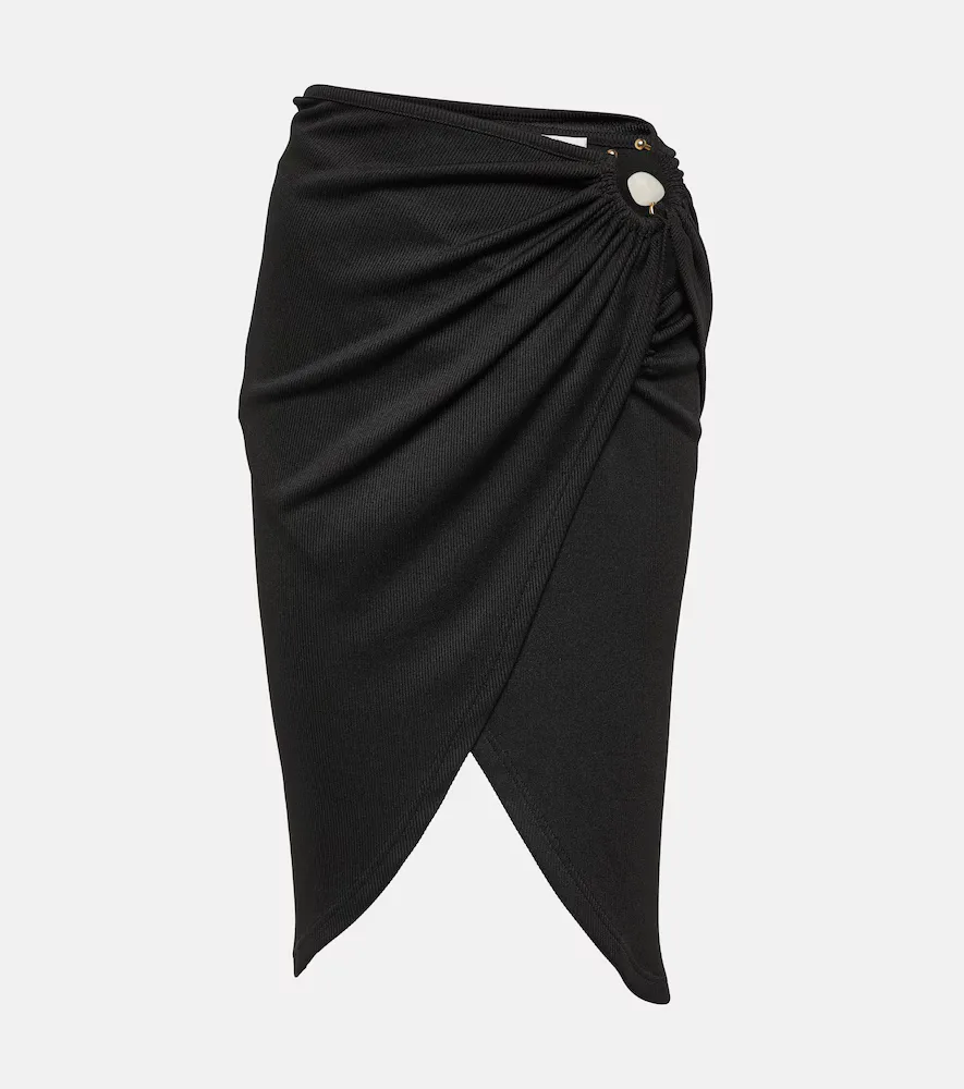 Ring-Detail Wrap Skirt by Christopher Esber