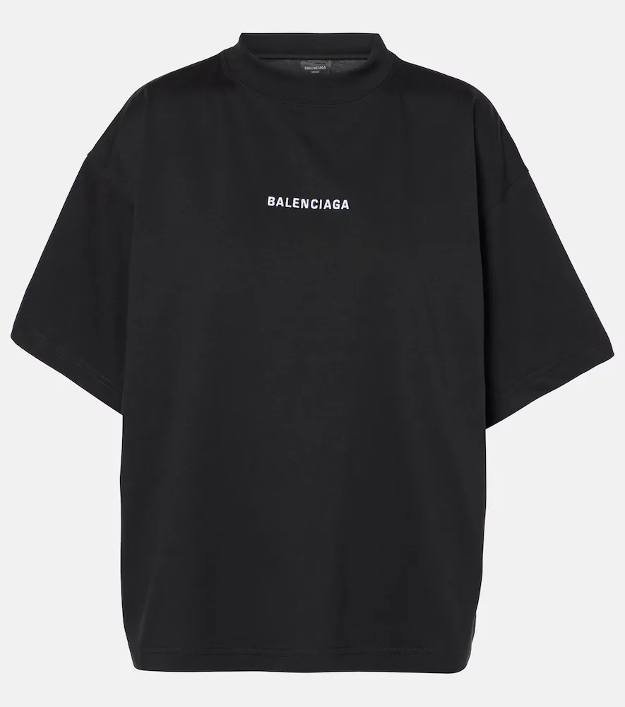 Printed Cotton Jersey T-Shirt by Balenciaga