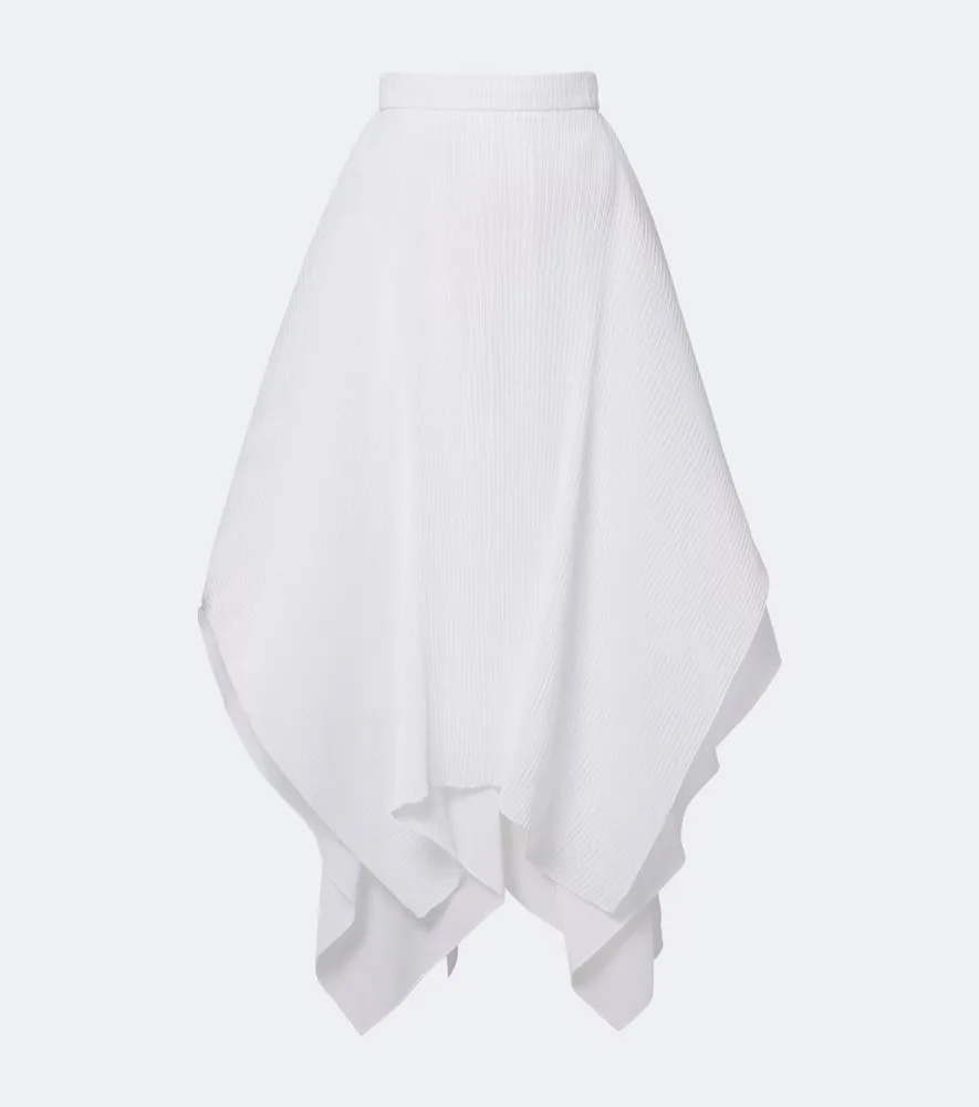 Pleated Asymmetric Midi Skirt by JW Anderson