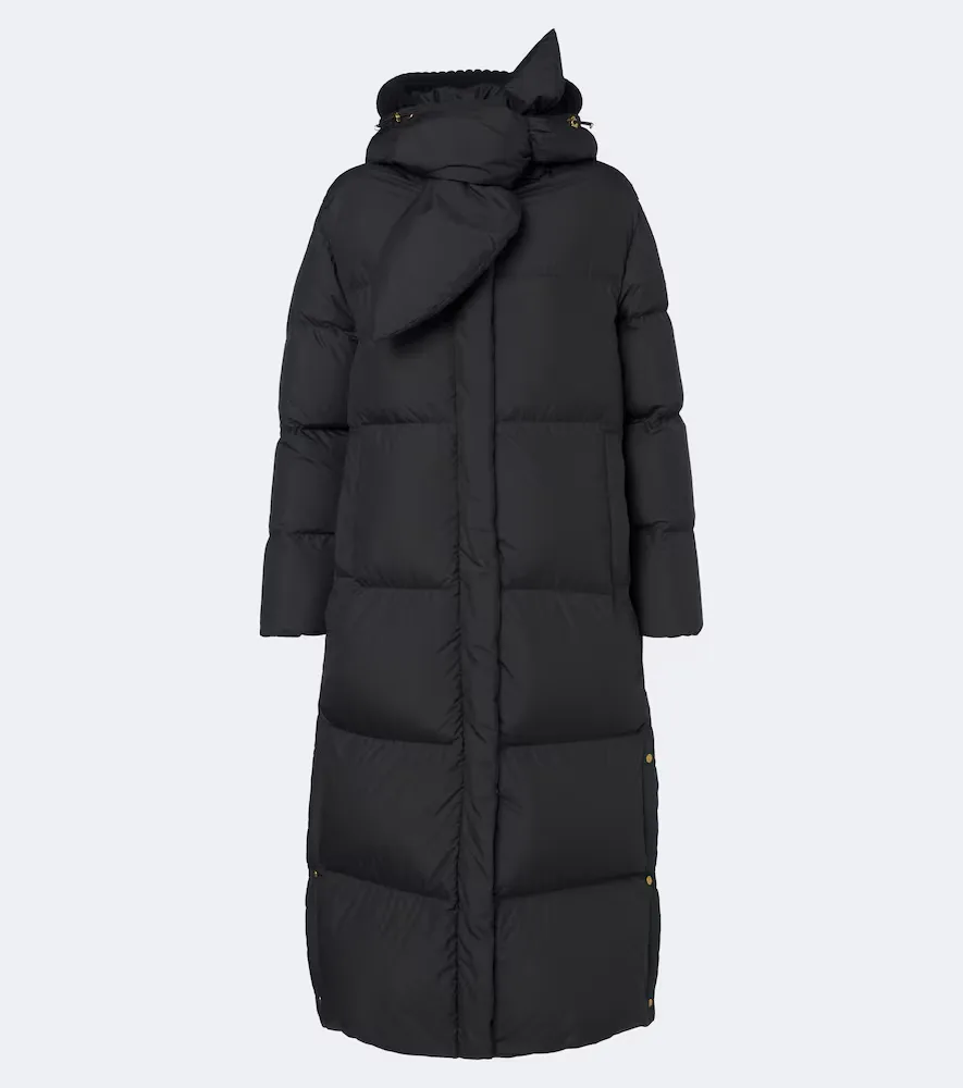 Ornement Tie-Neck Down Coat by Moncler