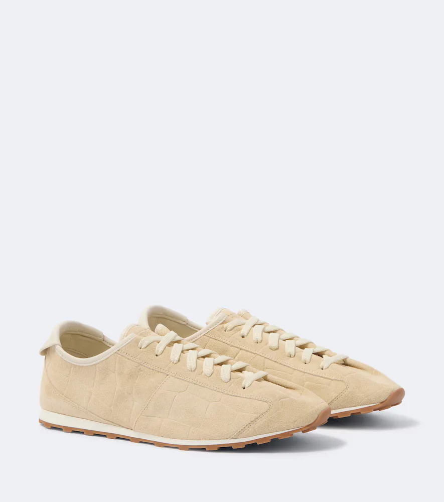 Tennis Croc-Effect Suede Sneakers by JACQUEMUS