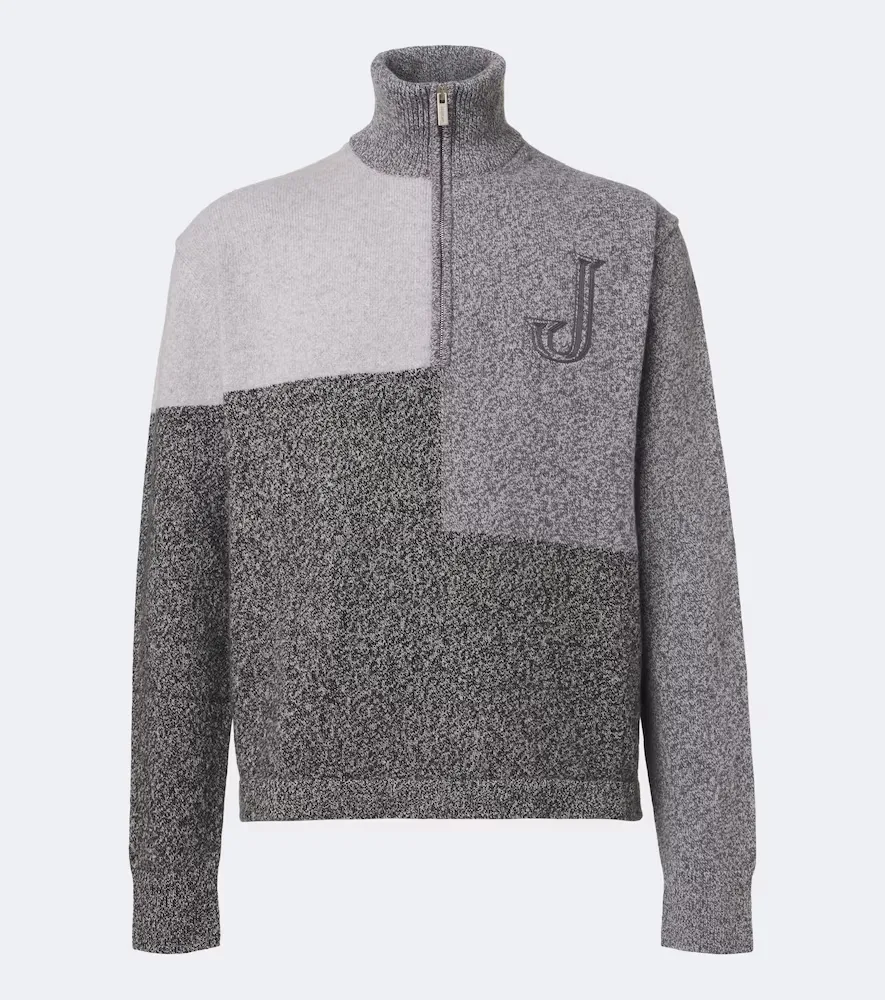 Orlando Wool and Cashmere Half-Zip Sweater by JACQUEMUS