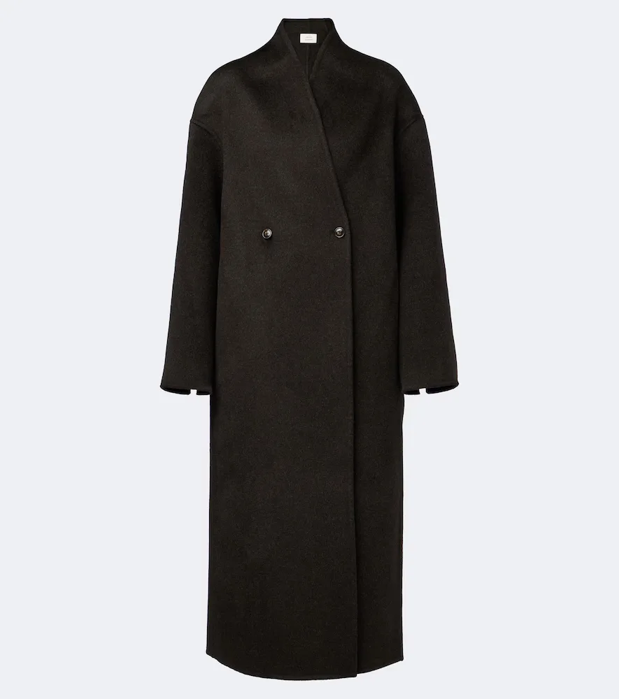 Aris Double-Breasted Wool and Cashmere Coat