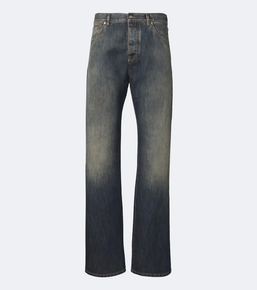 Faded Straight Jeans by FENDI