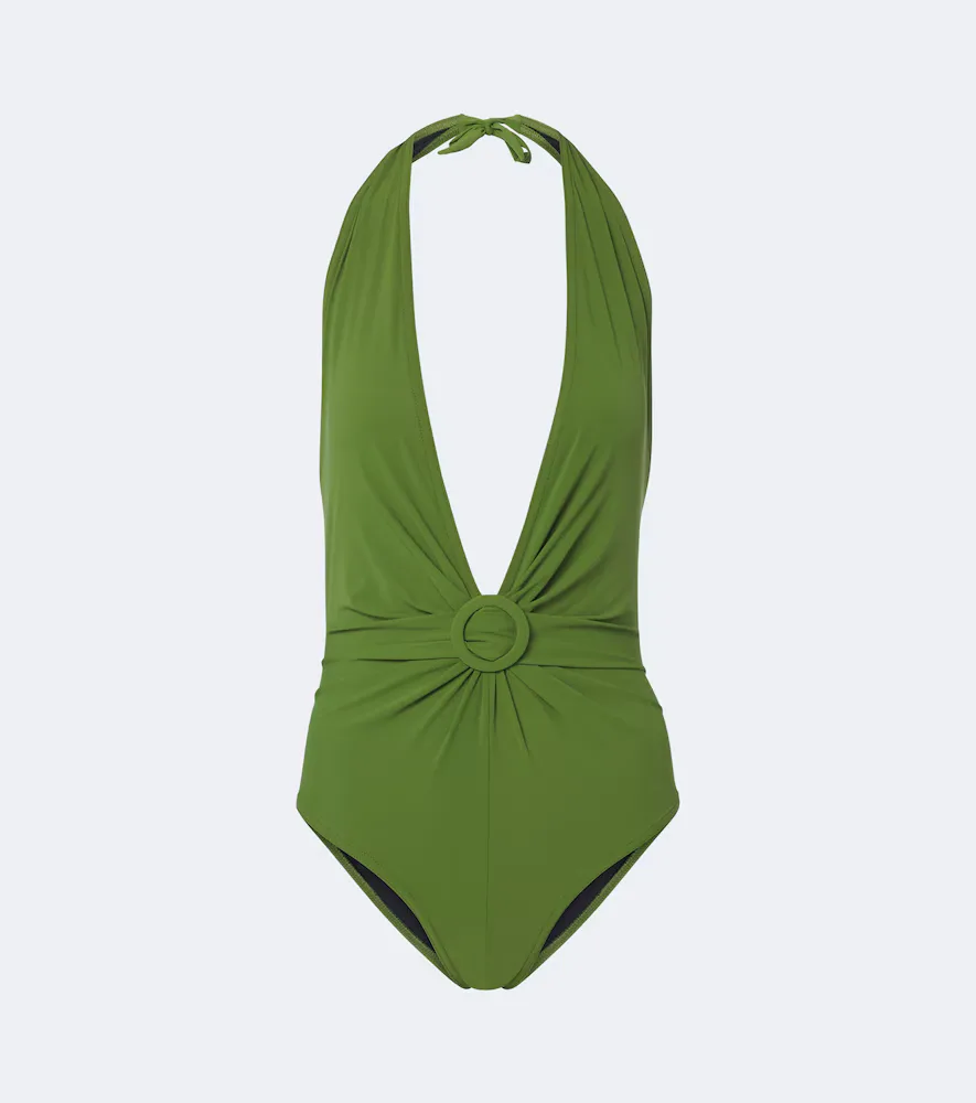 Lola Gathered Halterneck Swimsuit by Karla Colletto
