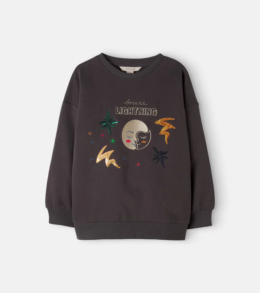 Lou Embroidered Cotton-Blend Sweatshirt by Konges Slojd