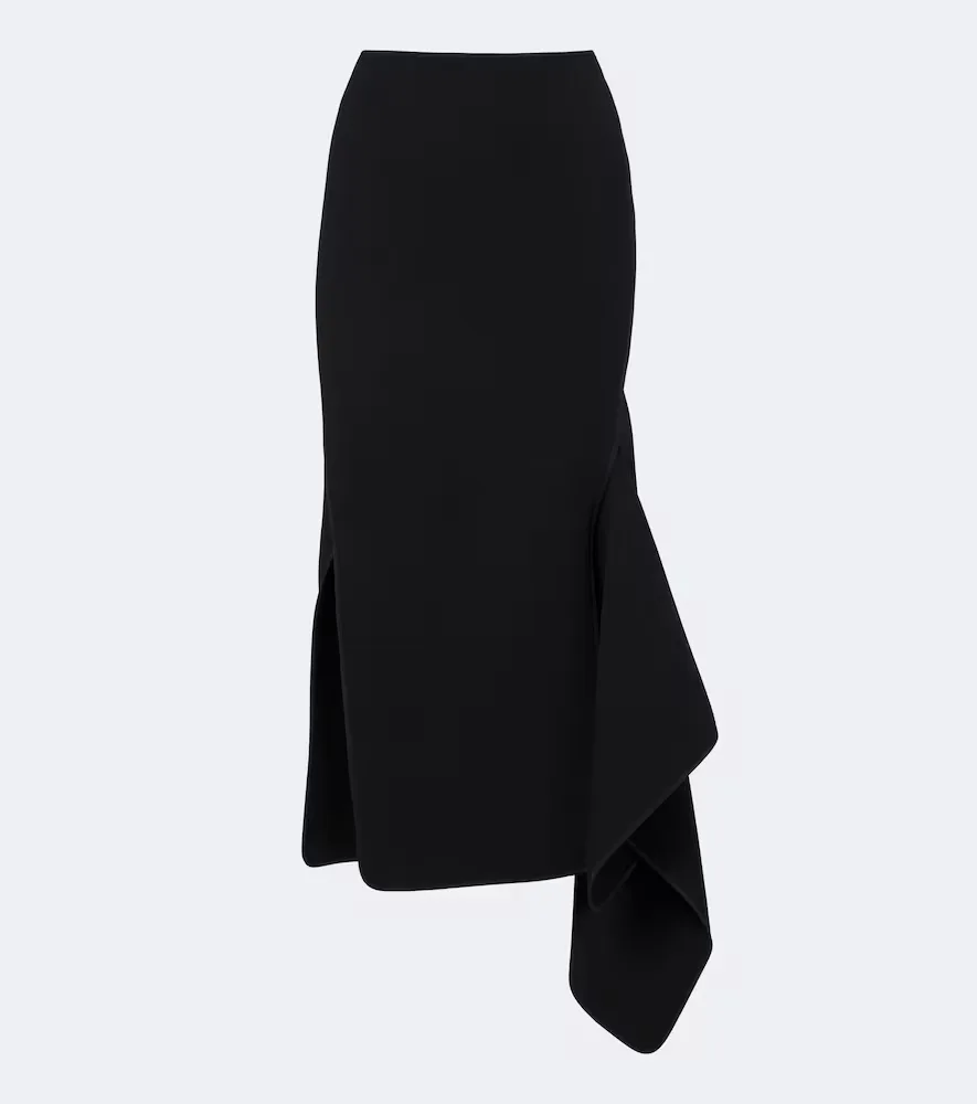 Gleam Draped Midi Skirt by Maticevski