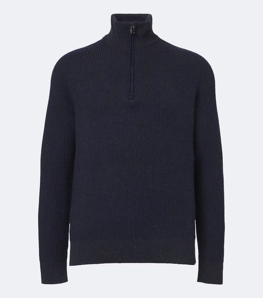 Dwayne Wool and Cashmere Half-Zip Sweater by Bogner