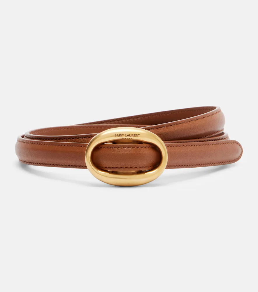 Leather Belt by Saint Laurent