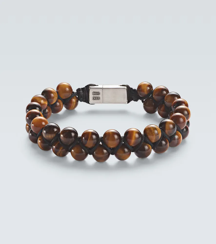 Spiritual Beads Sterling Silver Bracelet with Tigers Eye by David Yurman