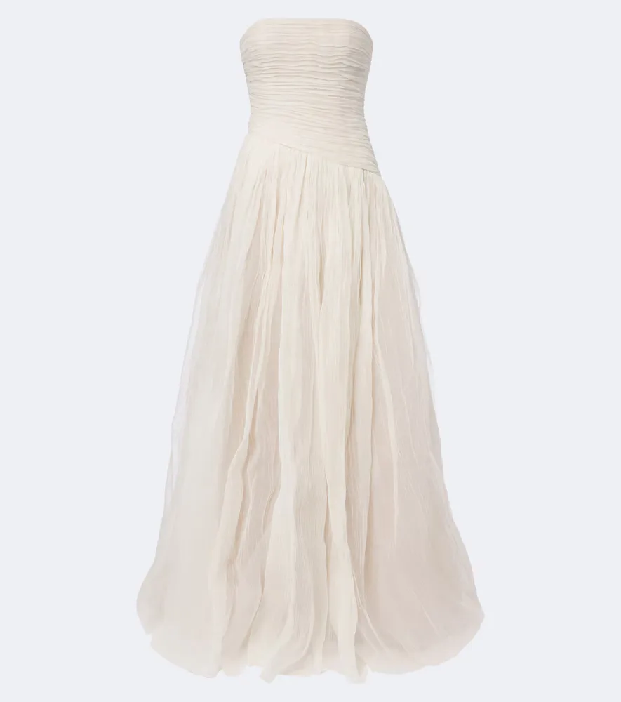 Bridal Mila Silk Organza Bustier Gown by Danielle Frankel