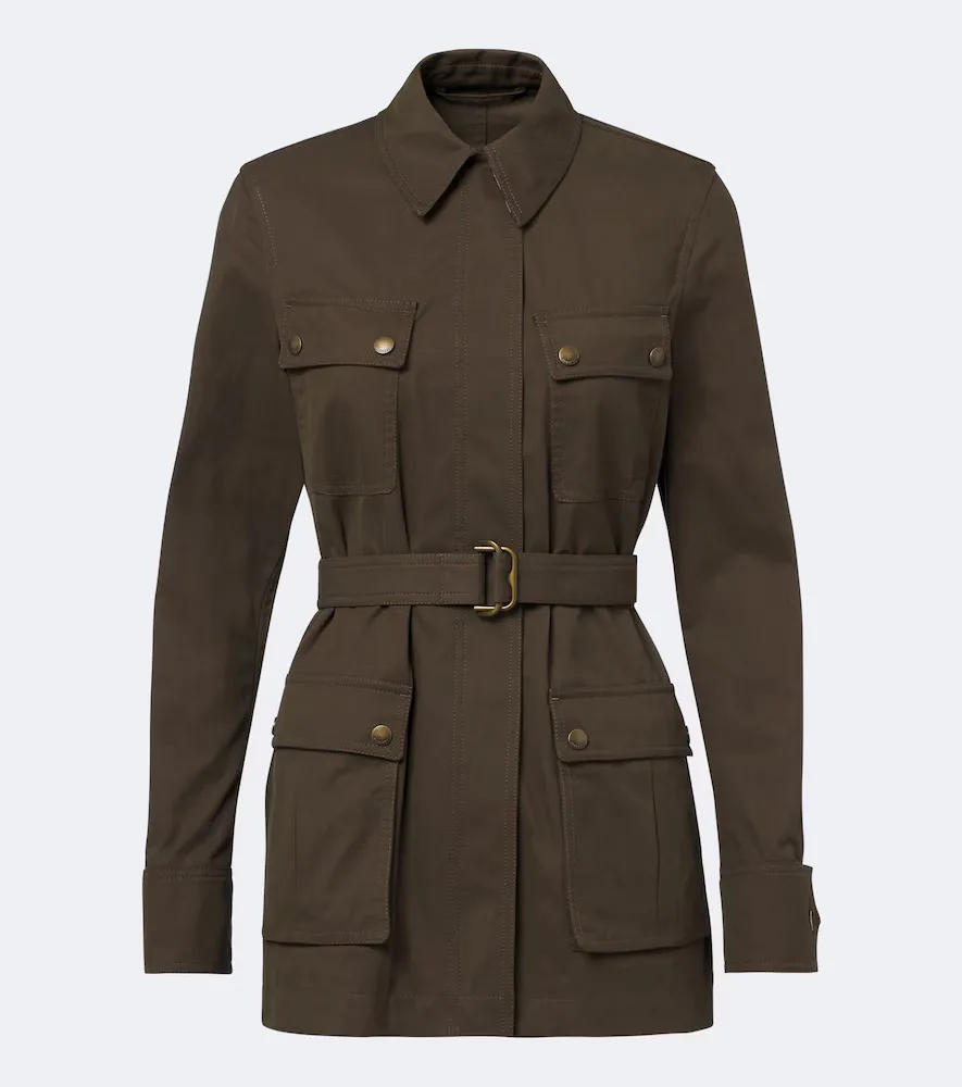 Belted Cotton-Blend Jacket by Burberry