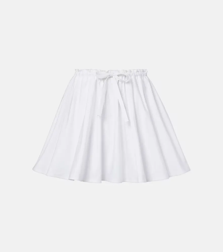 Pleated Cotton Poplin Miniskirt by GIVENCHY