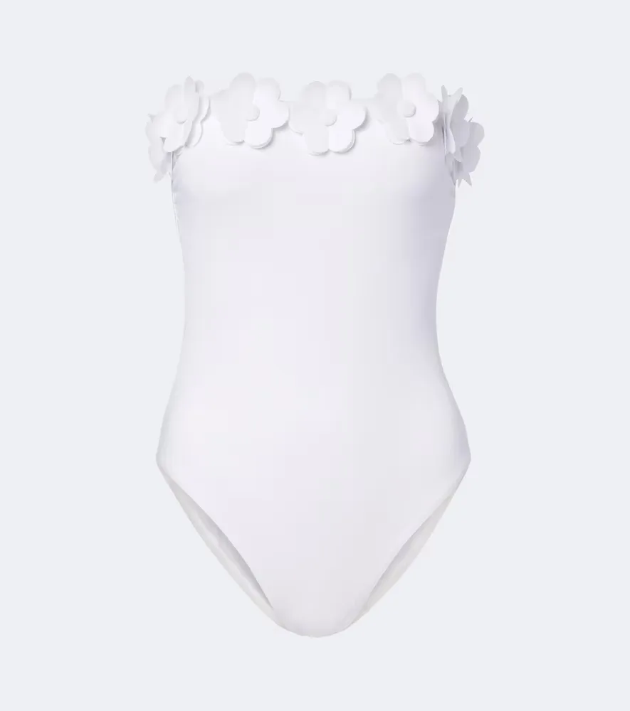 Juliet Floral-Appliqué Swimsuit by Karla Colletto