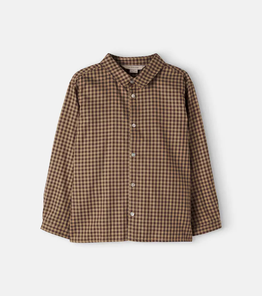 Foret Gingham Cotton Flannel Shirt by Konges Slojd