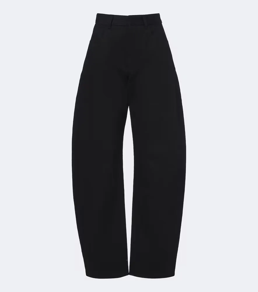 High-Rise Barrel-Leg Jeans by Alaia