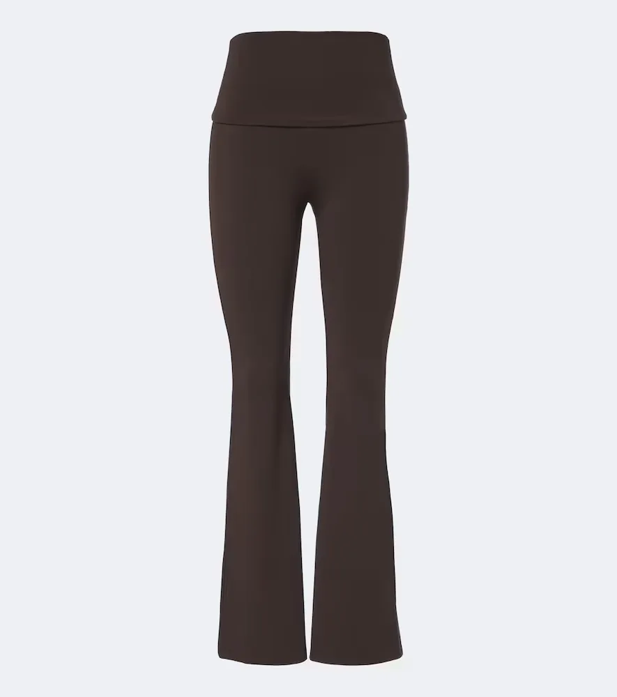 Foldover Flared Leggings by Norba