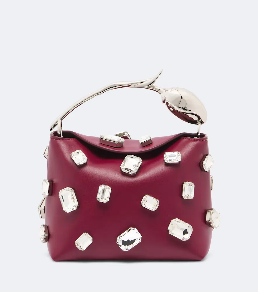 Bloom Mini Embellished Top-Handle Bag by Erdem
