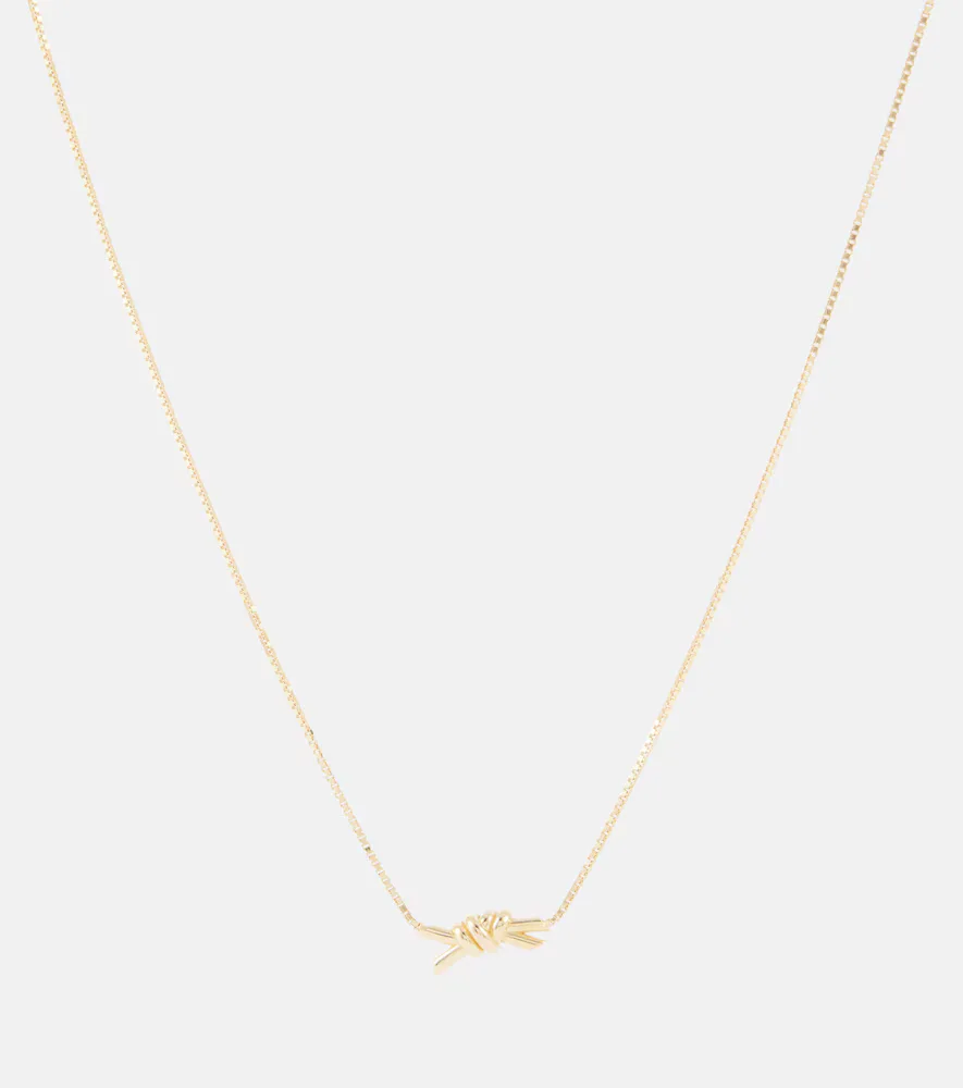 Knot 18kt Gold-Plated Sterling Silver Necklace by Bottega Veneta