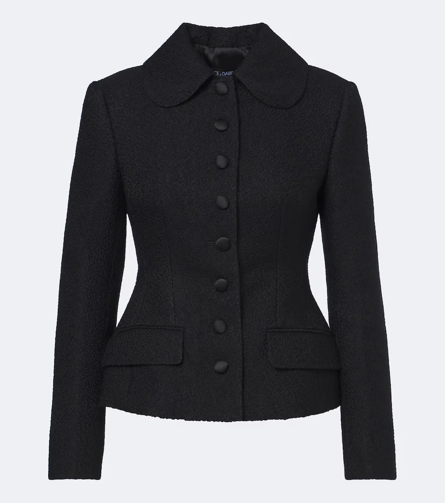 Single-Breasted Wool and Silk-Blend Blazer by Dolce&Gabbana