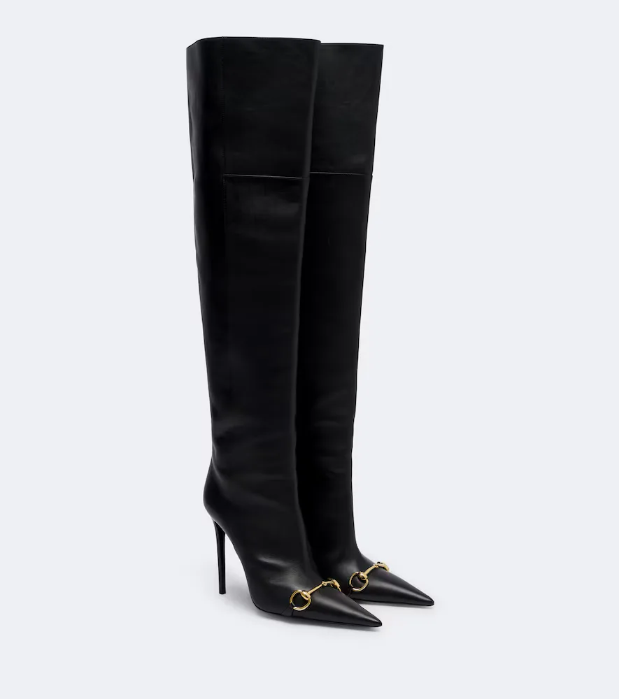 Donna Horsebit Over-The-Knee Boots by Gucci