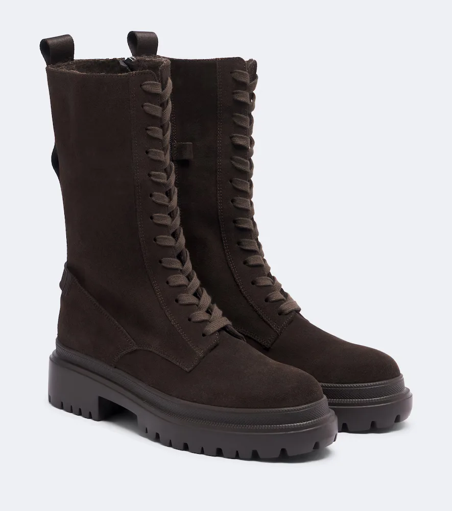Riga Suede Lace-Up Boots
