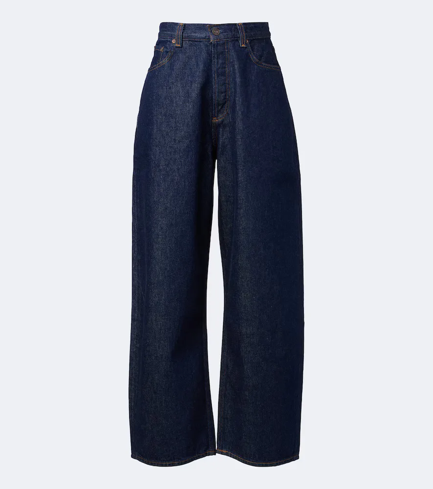 Rounded Baggy Wide-Leg Jeans by AGOLDE