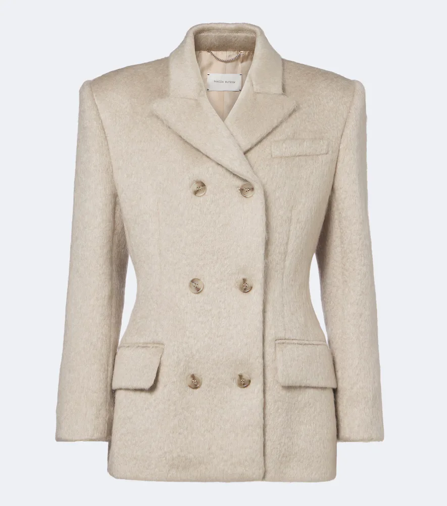 Double-Breasted Wool-Blend Blazer by Magda Butrym