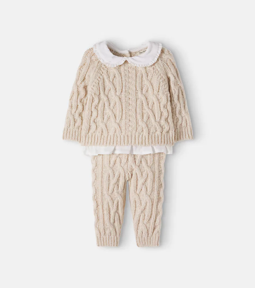 Baby Echo Wool-Blend Sweater and Pants Set by The New Society