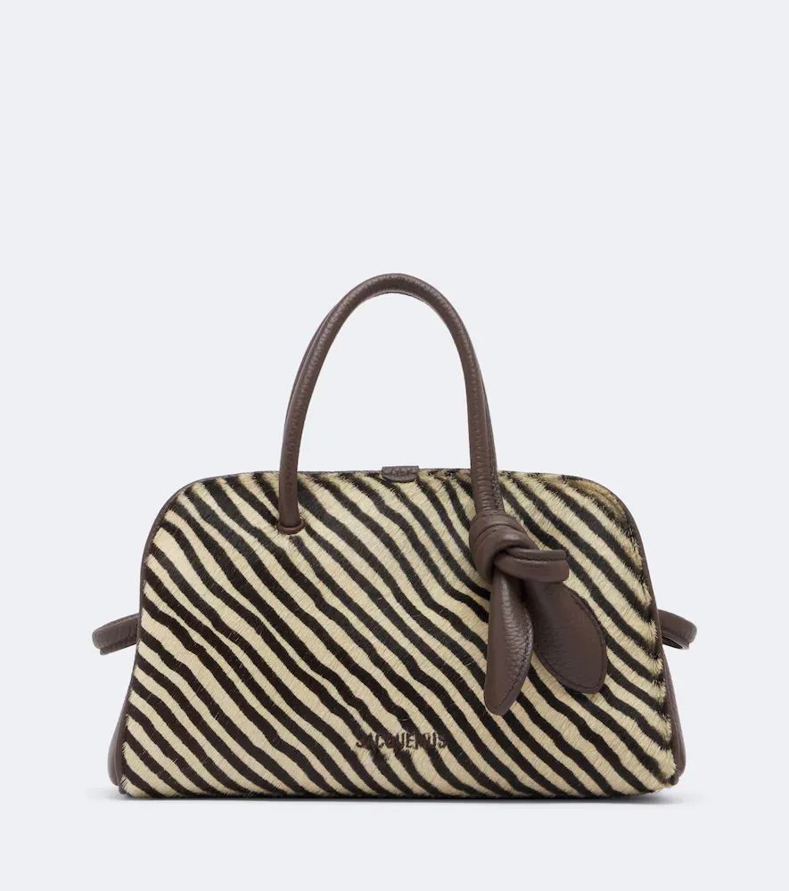 Turismo Small Calf Hair Bowling Bag by JACQUEMUS