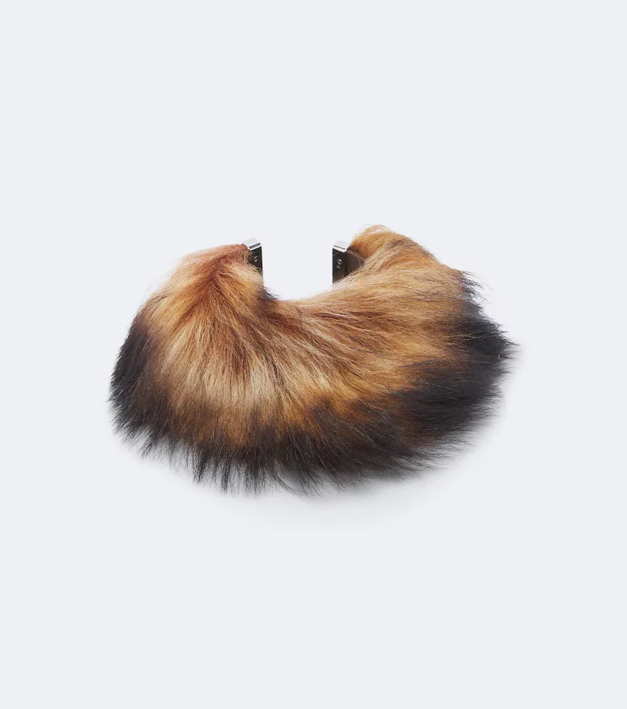 Shearling Cuff Bracelet by Acne Studios